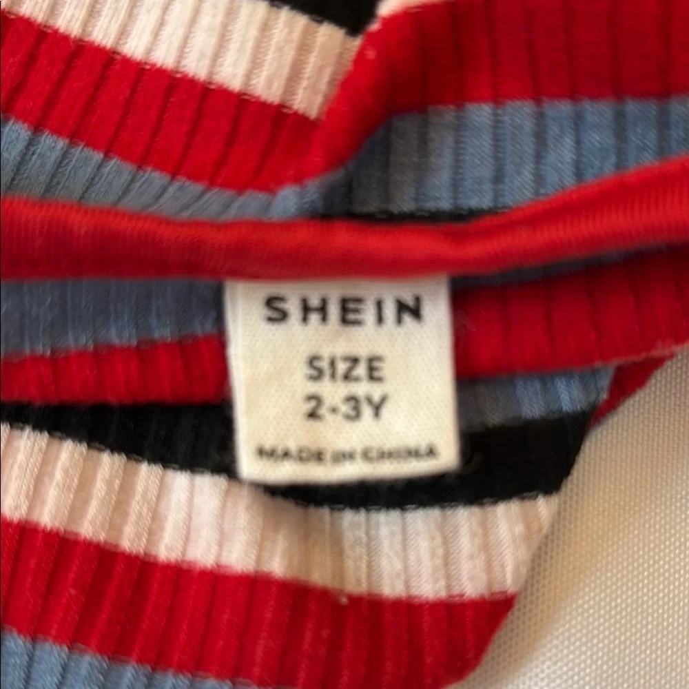 Shein Striped Halter Dress GUC Size 2-3Y